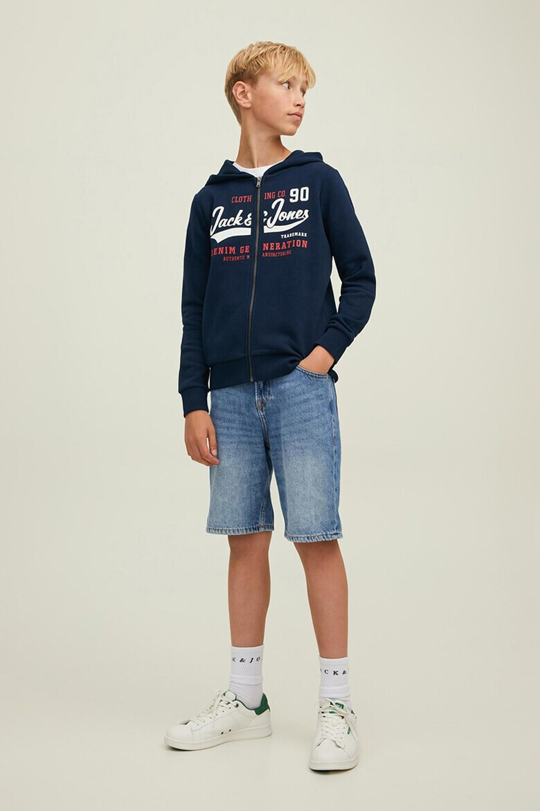 Jack & Jones Худи с цип и лого - Pepit.bg