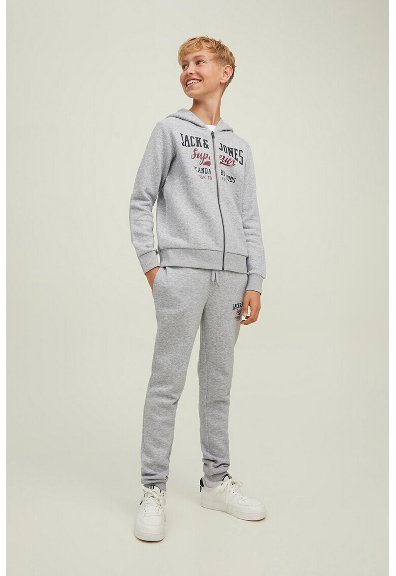 Jack & Jones Худи с цип и лого - Pepit.bg