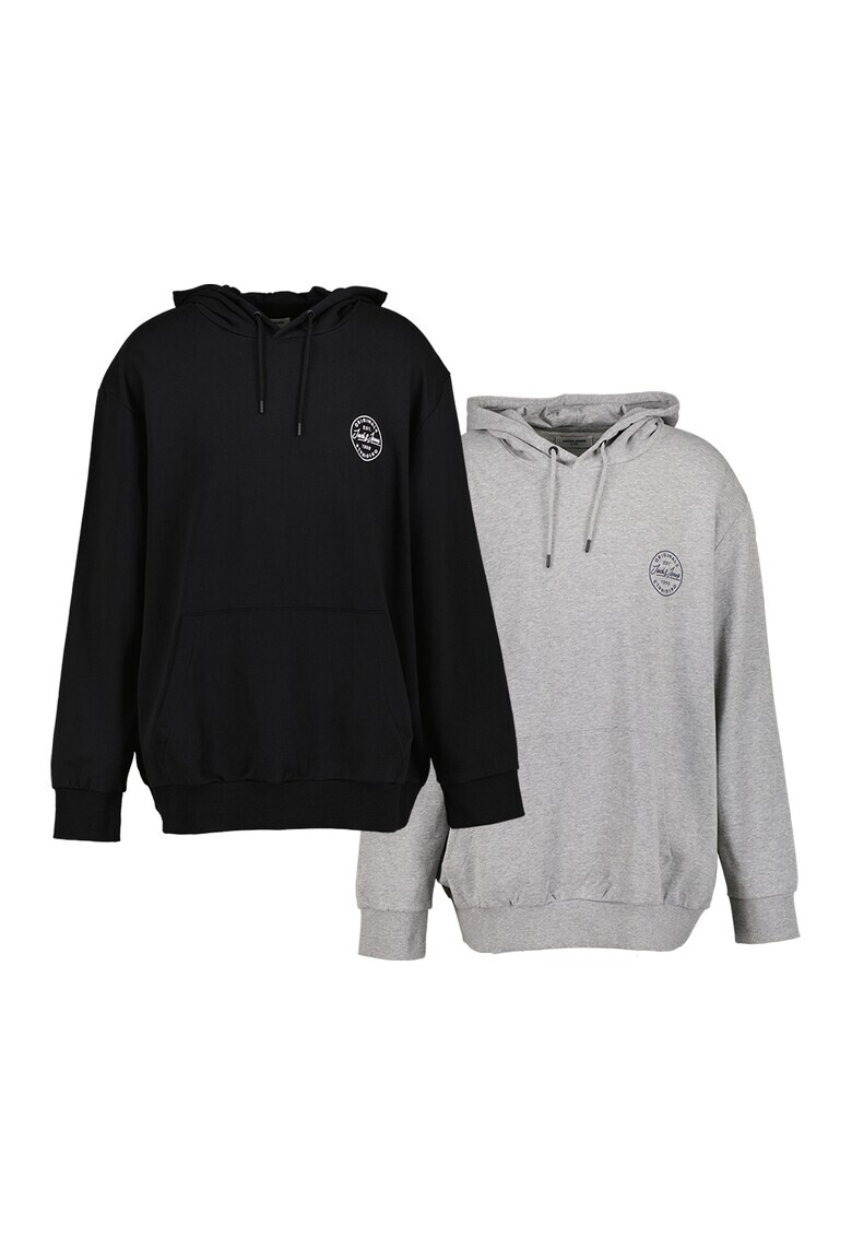 Jack & Jones Худи с джоб кенгуру - 2 броя - Pepit.bg