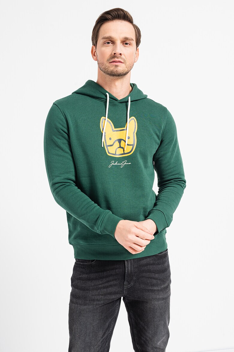 Jack & Jones Худи с фигурална шарка - Pepit.bg