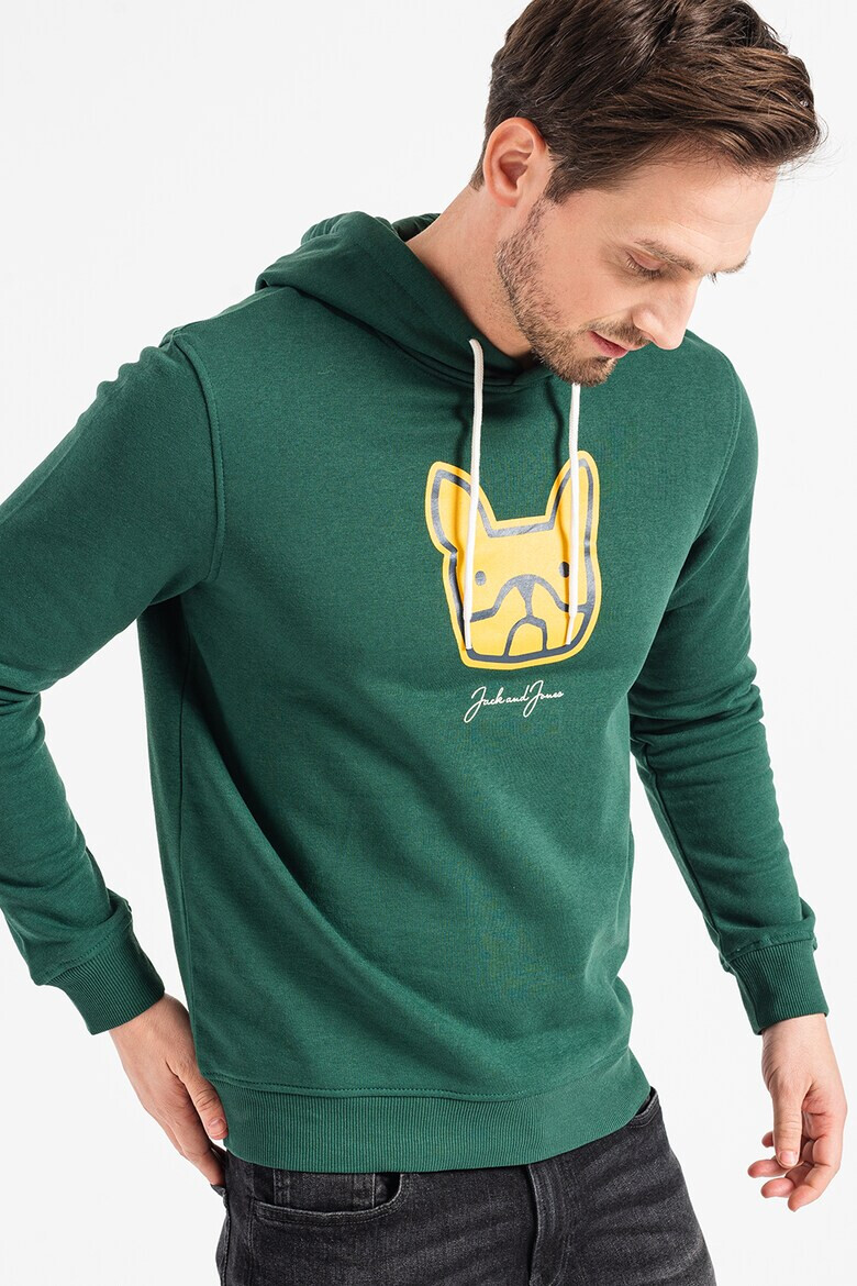 Jack & Jones Худи с фигурална шарка - Pepit.bg