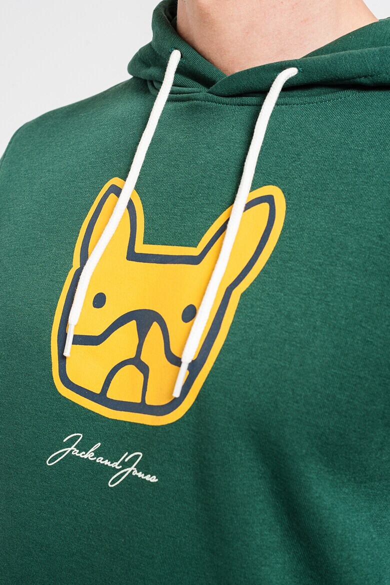 Jack & Jones Худи с фигурална шарка - Pepit.bg