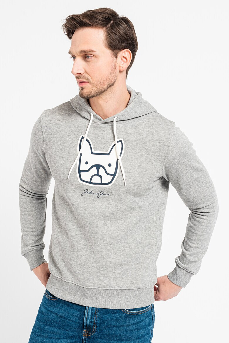 Jack & Jones Худи с фигурална шарка - Pepit.bg