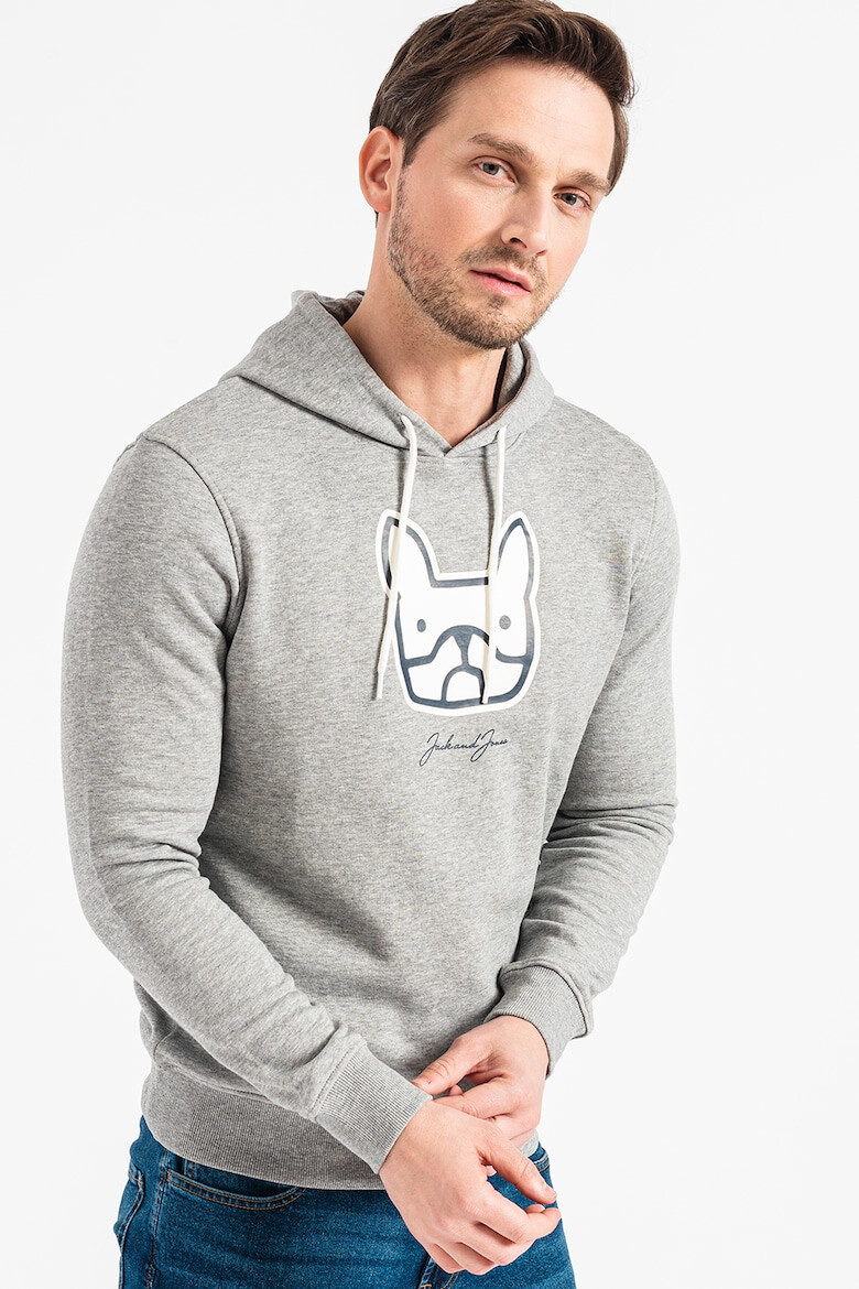Jack & Jones Худи с фигурална шарка - Pepit.bg