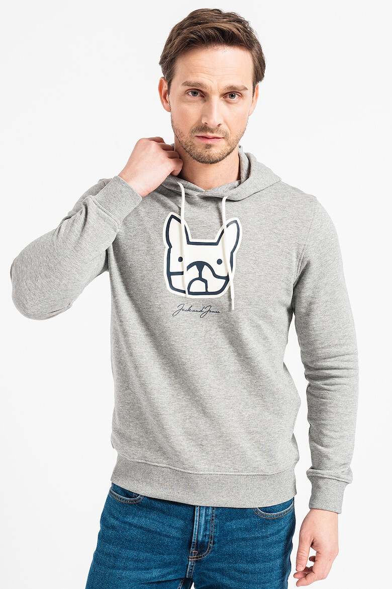 Jack & Jones Худи с фигурална шарка - Pepit.bg