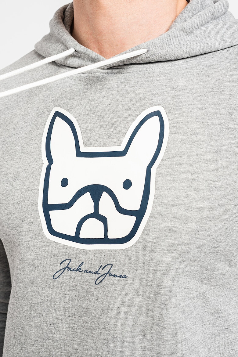 Jack & Jones Худи с фигурална шарка - Pepit.bg