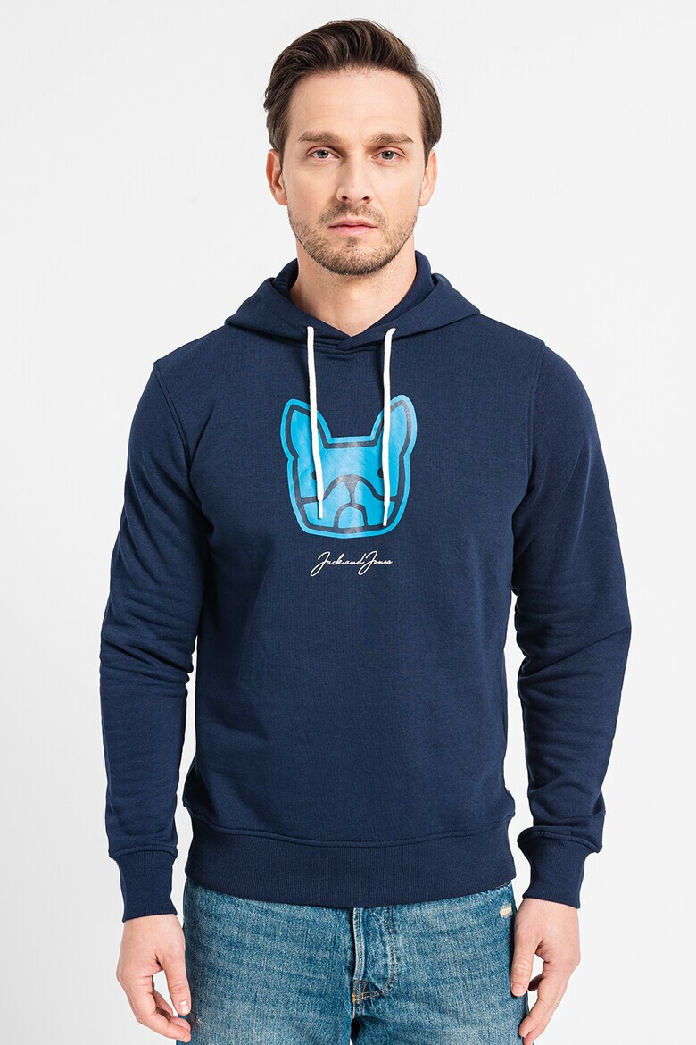 Jack & Jones Худи с фигурална шарка - Pepit.bg