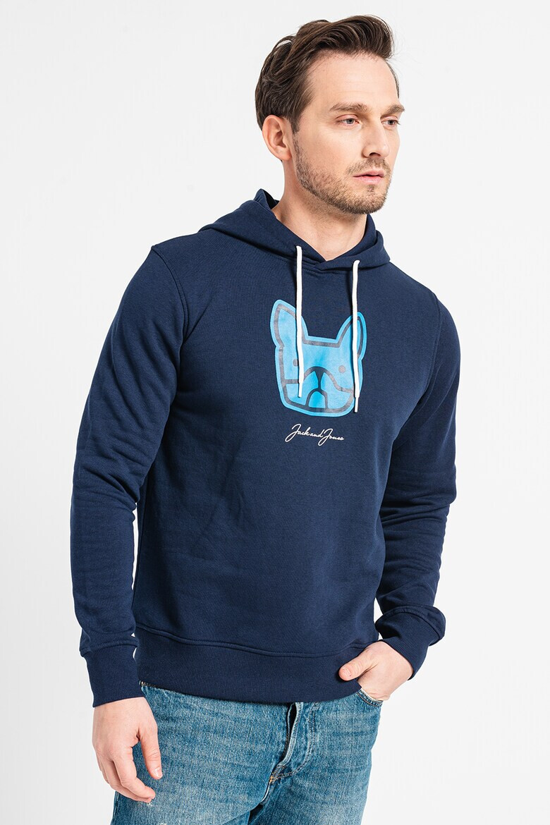 Jack & Jones Худи с фигурална шарка - Pepit.bg