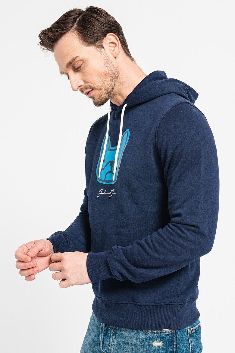 Jack & Jones Худи с фигурална шарка - Pepit.bg