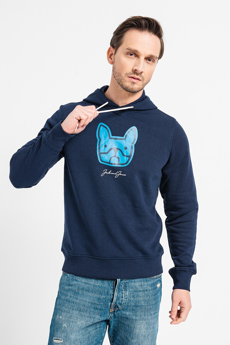 Jack & Jones Худи с фигурална шарка - Pepit.bg