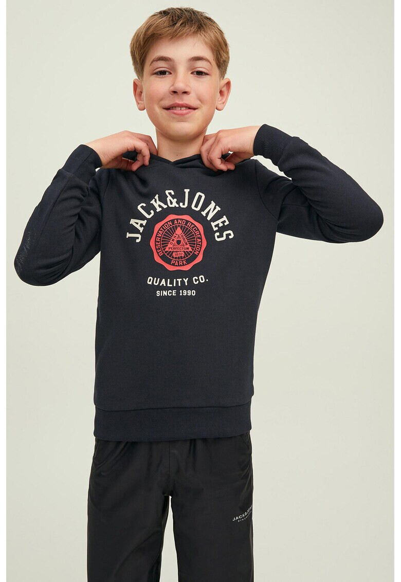 Jack & Jones Худи с контрастно лого - Pepit.bg