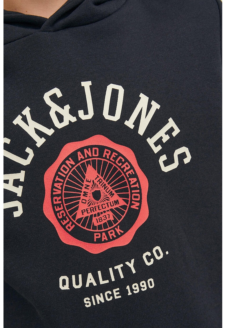 Jack & Jones Худи с контрастно лого - Pepit.bg