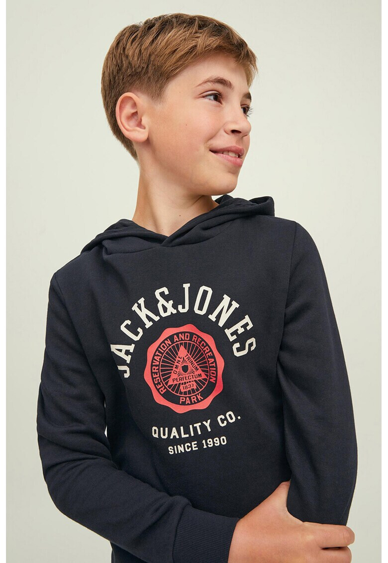 Jack & Jones Худи с контрастно лого - Pepit.bg