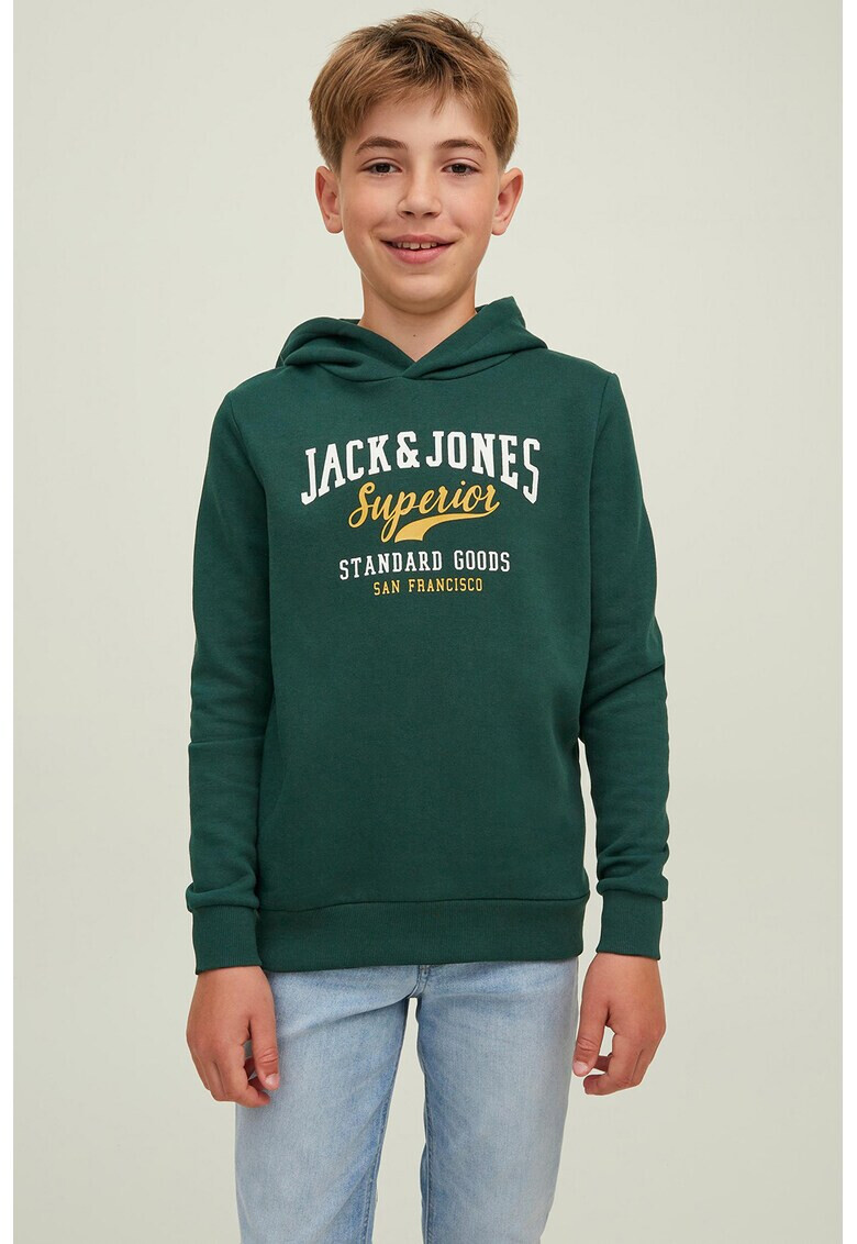 Jack & Jones Худи с контрастно лого - Pepit.bg