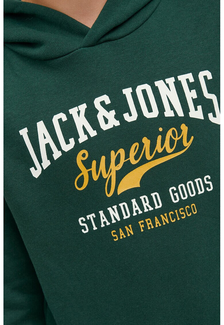 Jack & Jones Худи с контрастно лого - Pepit.bg