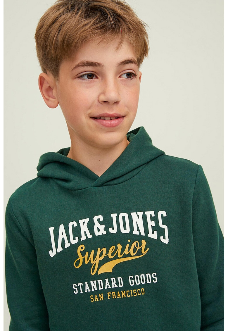 Jack & Jones Худи с контрастно лого - Pepit.bg