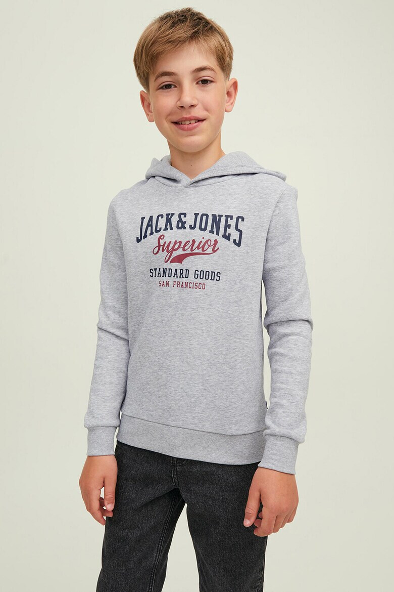 Jack & Jones Худи с контрастно лого - Pepit.bg