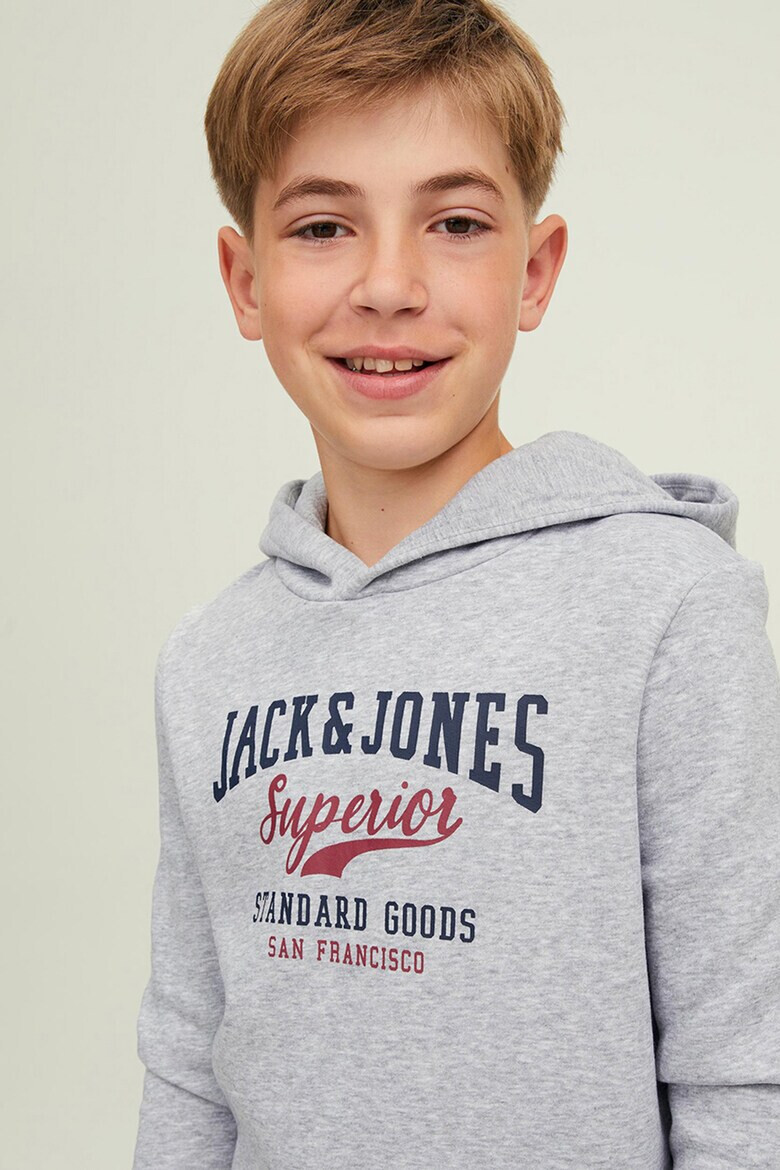 Jack & Jones Худи с контрастно лого - Pepit.bg