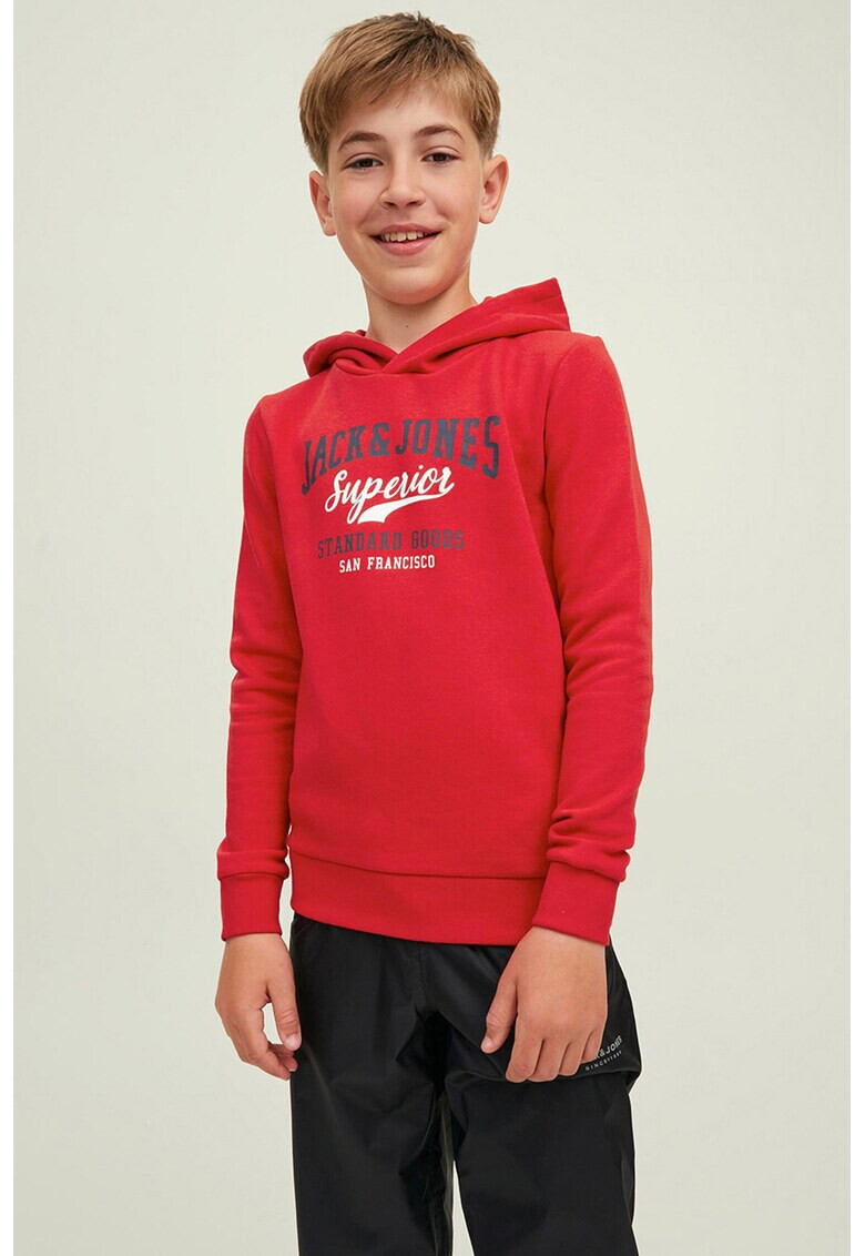 Jack & Jones Худи с контрастно лого - Pepit.bg