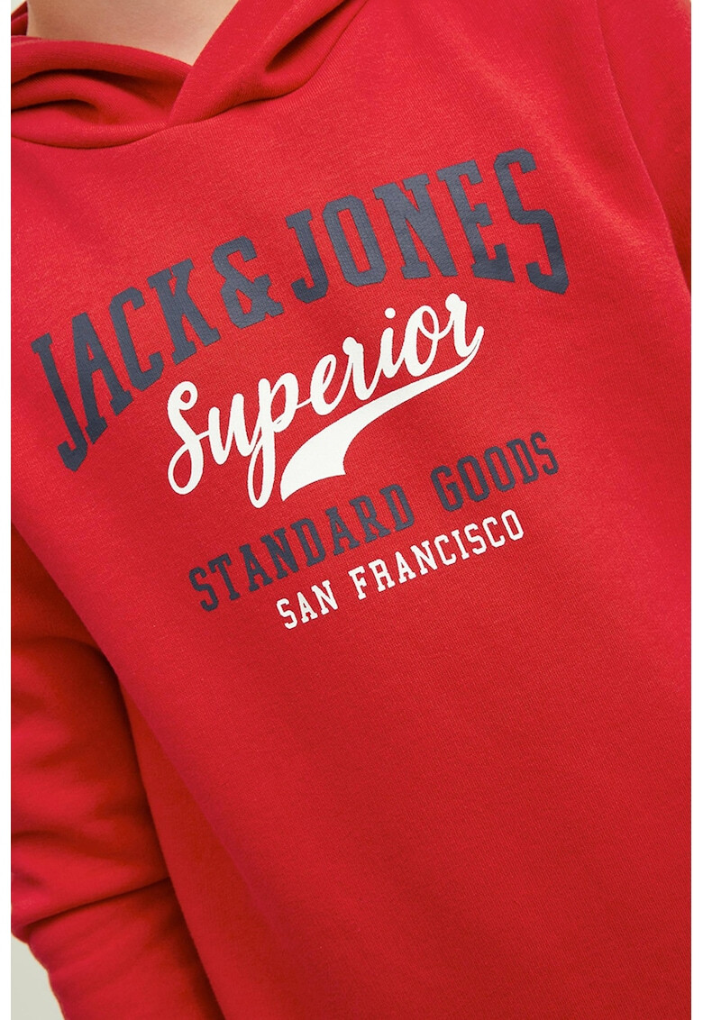 Jack & Jones Худи с контрастно лого - Pepit.bg