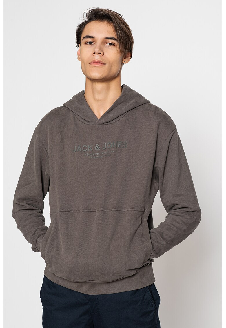 Jack & Jones Худи с лого Blu Joel - Pepit.bg