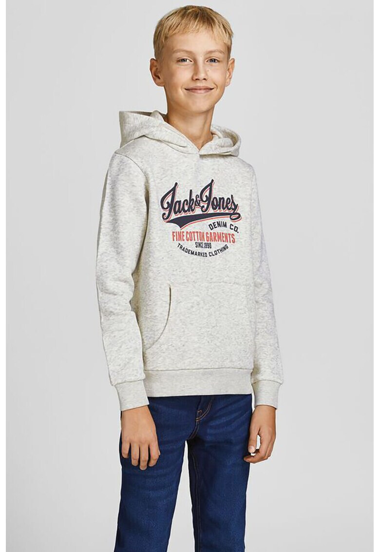 Jack & Jones Худи с лого и джоб кенгуру - Pepit.bg