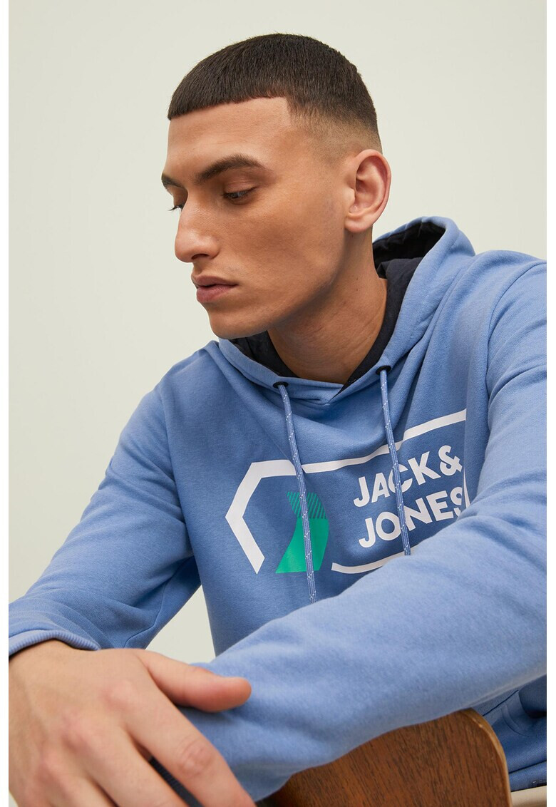 Jack & Jones Худи с надпис - Pepit.bg
