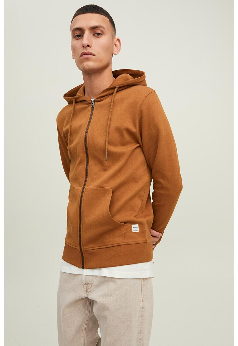 Jack & Jones Худи с памук Basic с цип - Pepit.bg