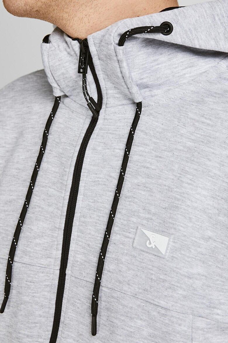 Jack & Jones Худи с памук с цип - Pepit.bg