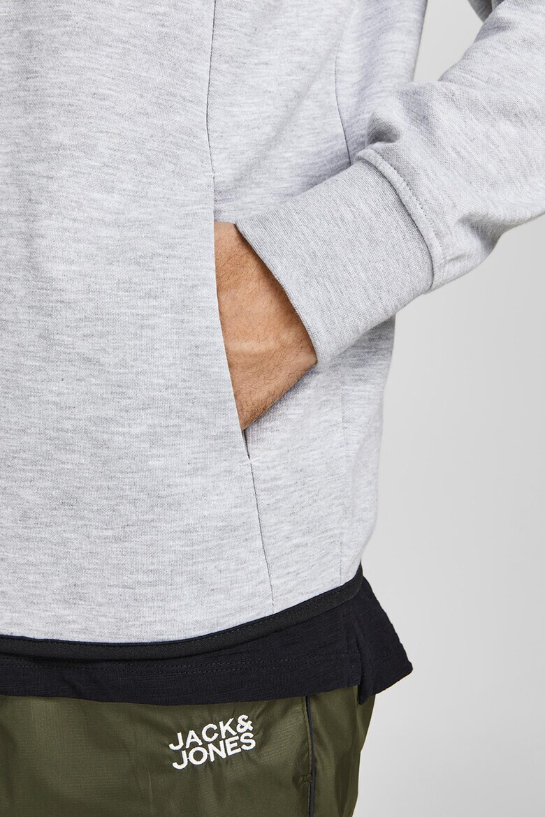 Jack & Jones Худи с памук с цип - Pepit.bg