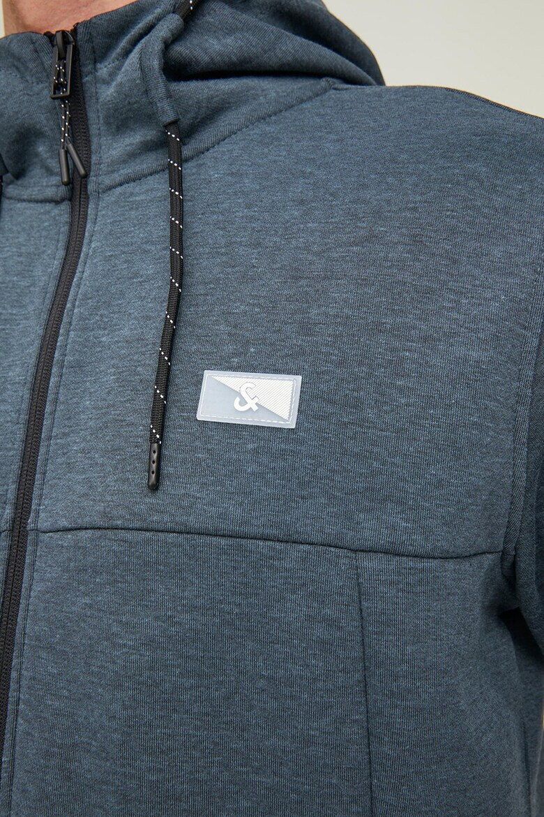 Jack & Jones Худи с памук с цип - Pepit.bg