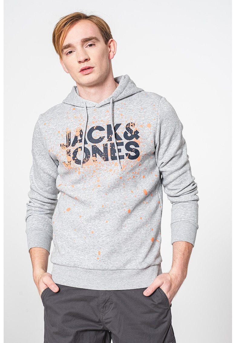 Jack & Jones Худи с памук с лого - Pepit.bg