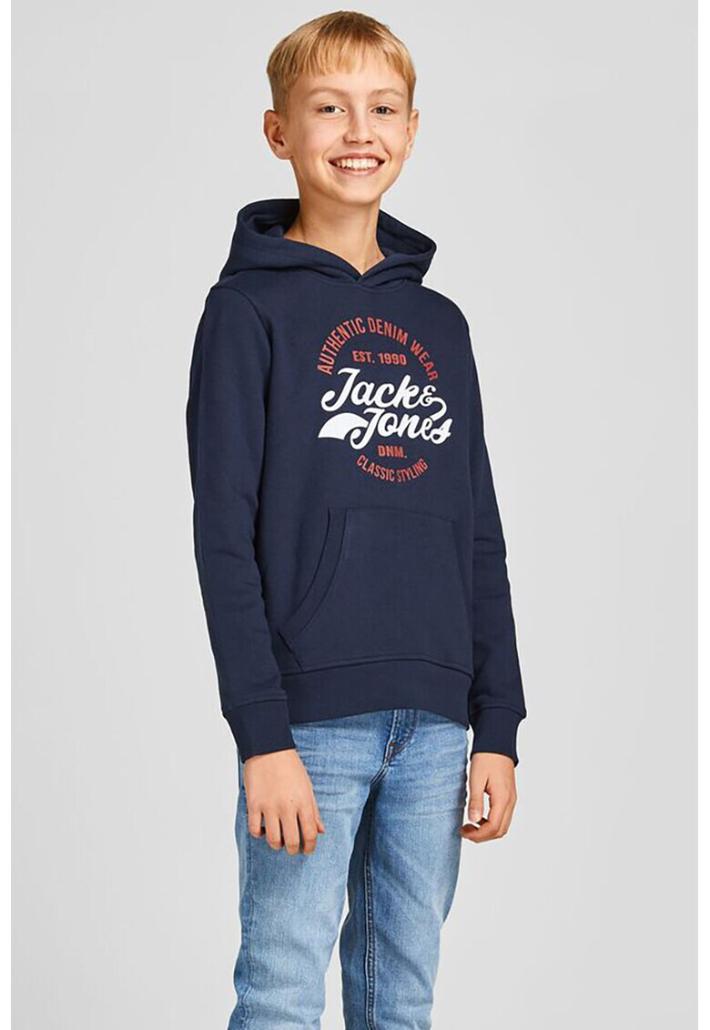 Jack & Jones Худи с щампа и джоб кенгугу - Pepit.bg