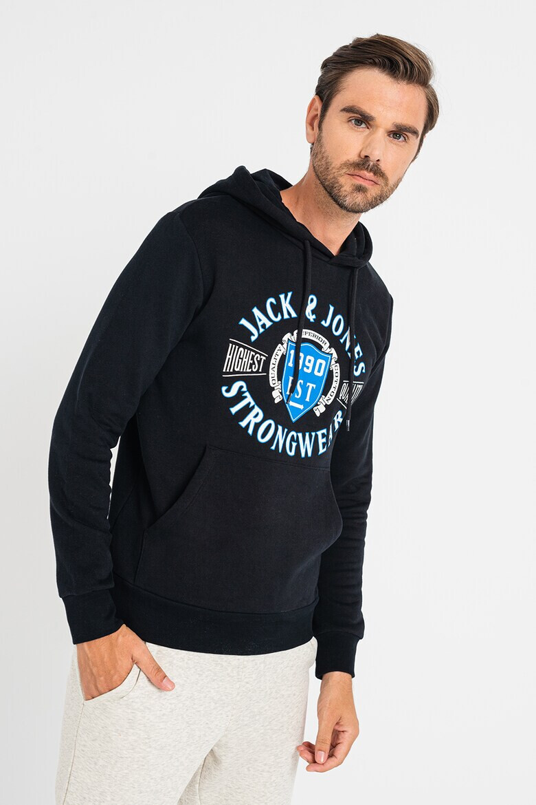 Jack & Jones Худи с щампа отпред - Pepit.bg