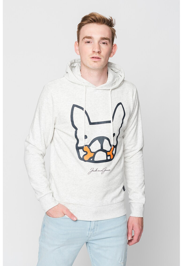 Jack & Jones Худи с шарка на булдог - Pepit.bg