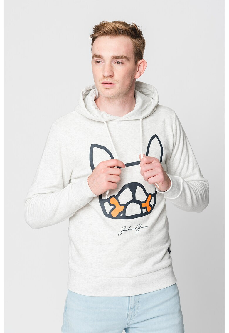 Jack & Jones Худи с шарка на булдог - Pepit.bg