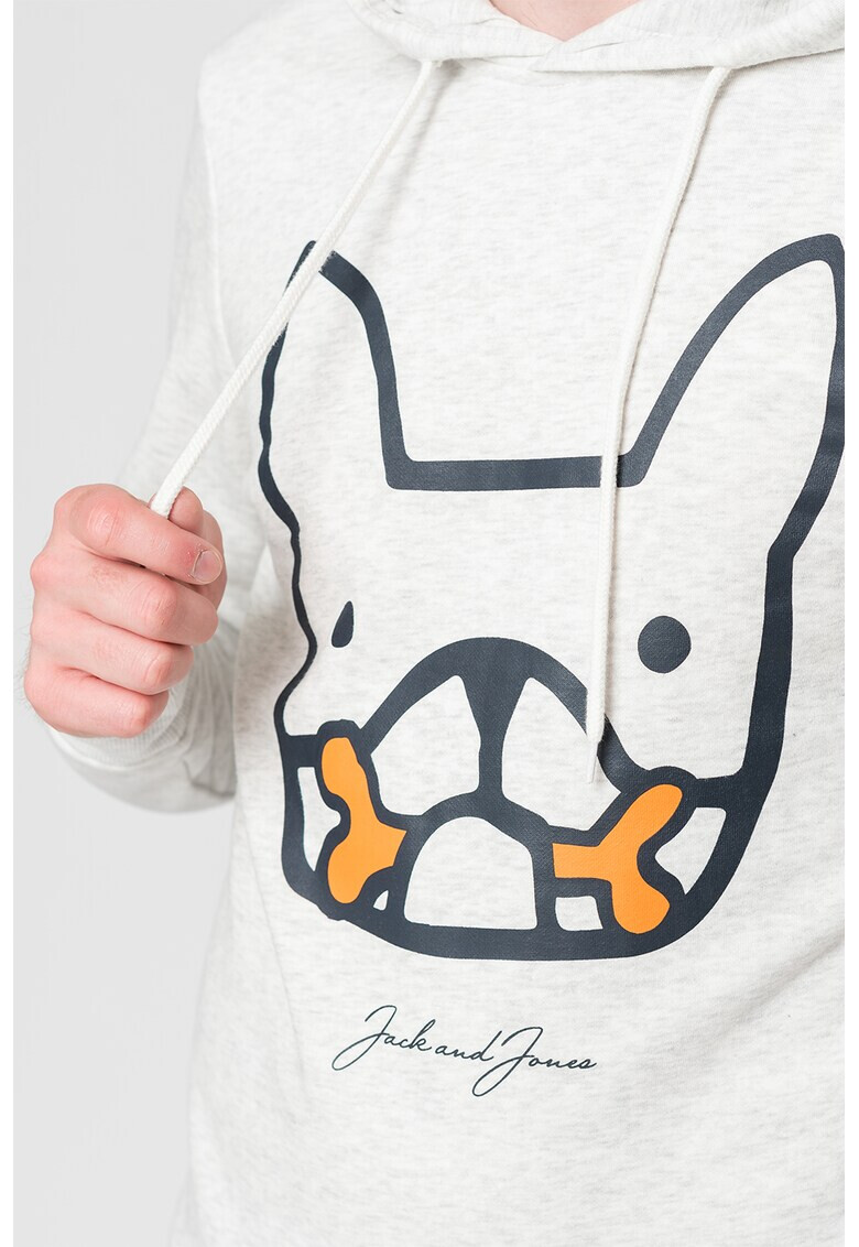 Jack & Jones Худи с шарка на булдог - Pepit.bg
