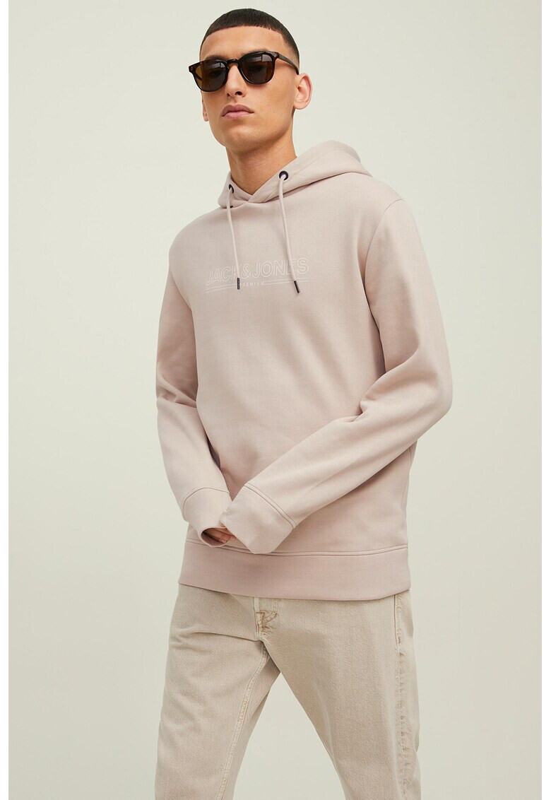 Jack & Jones Худи с връзка и лого - Pepit.bg