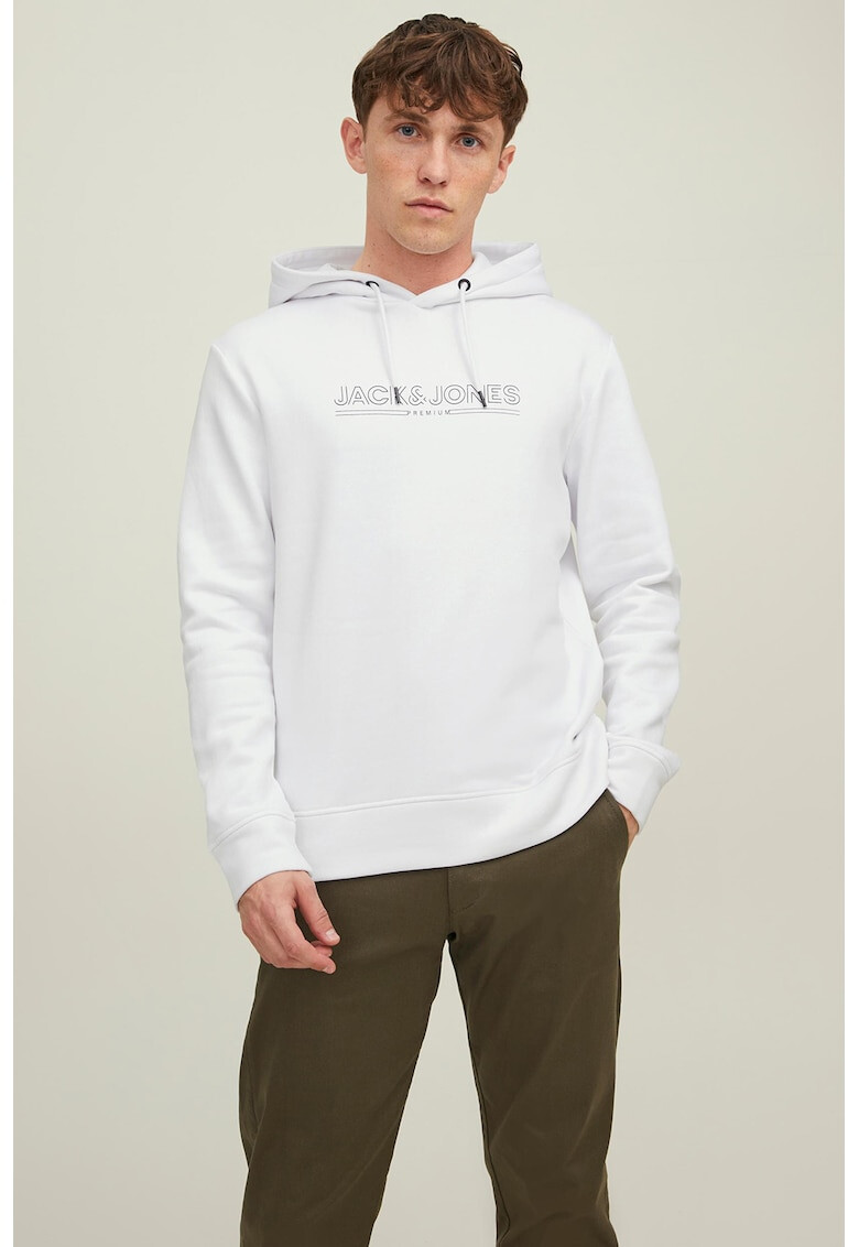 Jack & Jones Худи с връзка и лого - Pepit.bg