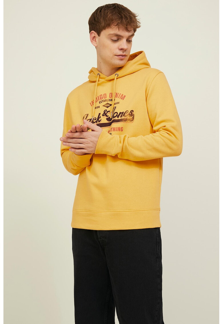 Jack & Jones Худи с връзка и лого - Pepit.bg