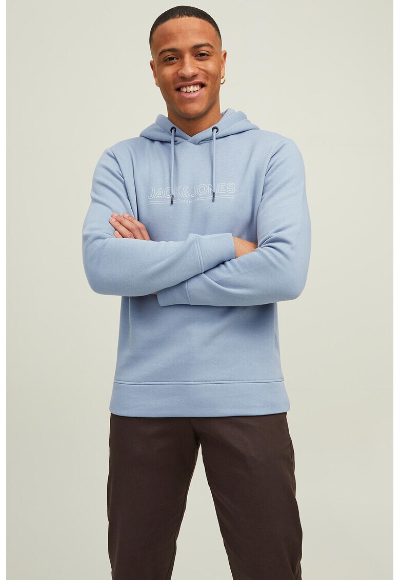 Jack & Jones Худи с връзка и лого - Pepit.bg