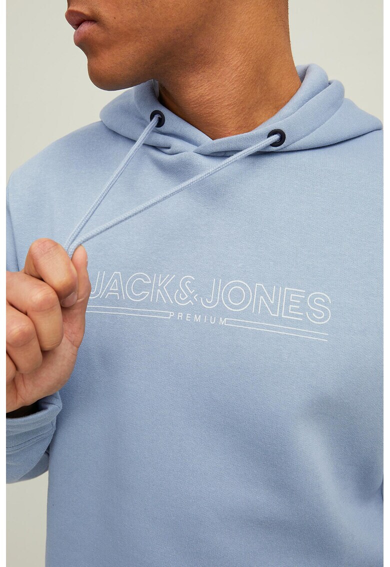 Jack & Jones Худи с връзка и лого - Pepit.bg
