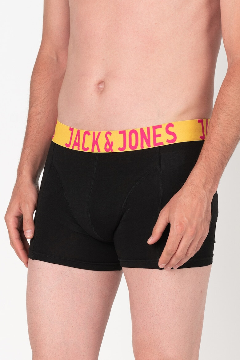 Jack  Jones Jack&Jones - Боксерки Crazy с лого на талията - 3 чифта - Pepit.bg