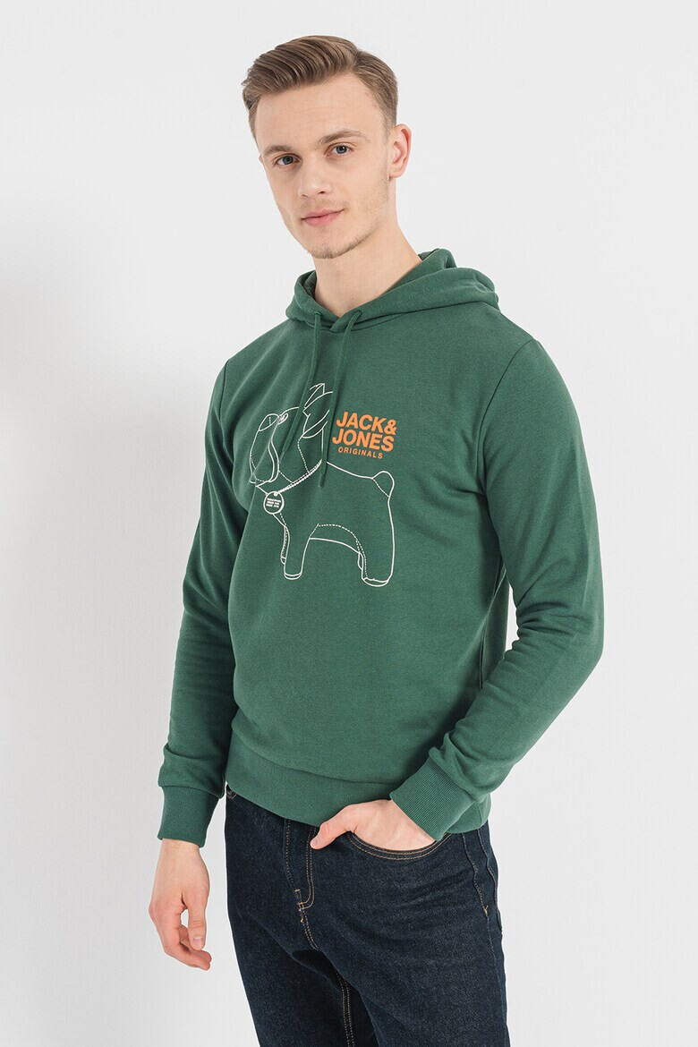 Jack & Jones Худи Pal с принт - Pepit.bg