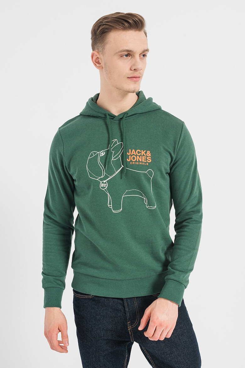 Jack & Jones Худи Pal с принт - Pepit.bg