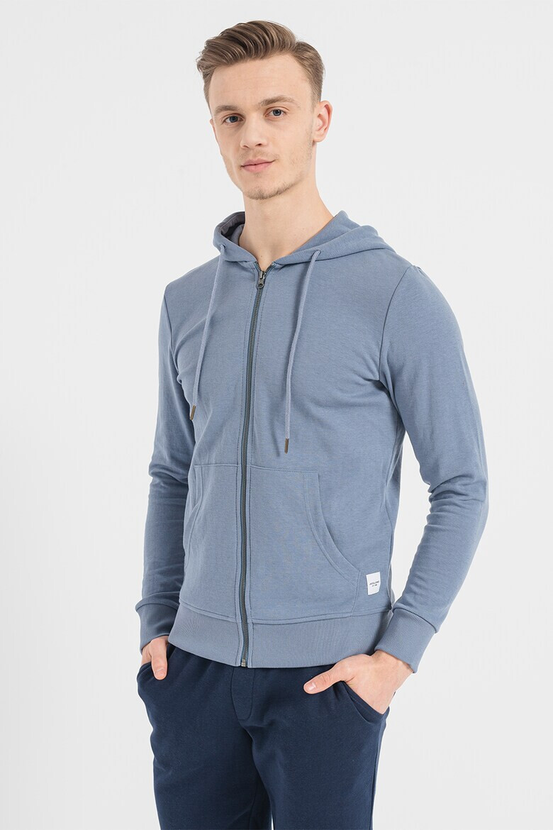 Jack & Jones Худи с памук Basic с цип - Pepit.bg