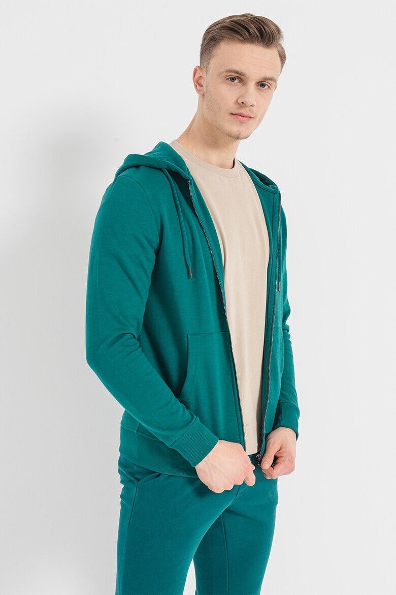 Jack & Jones Худи с памук Basic с цип - Pepit.bg