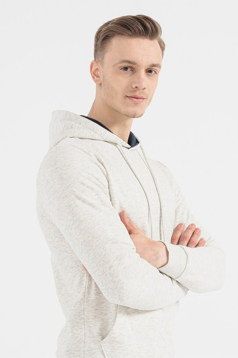 Jack & Jones Худи с памук с джоб кенгуру - Pepit.bg