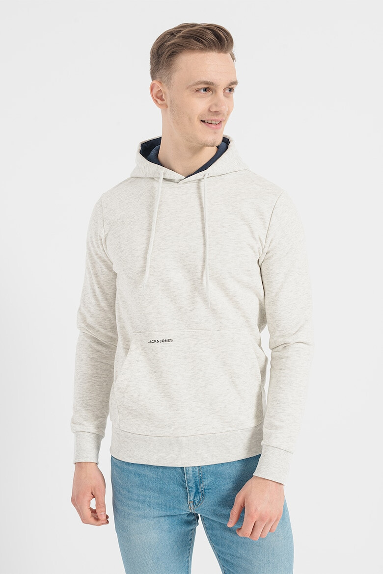 Jack & Jones Худи с памук с джоб кенгуру - Pepit.bg