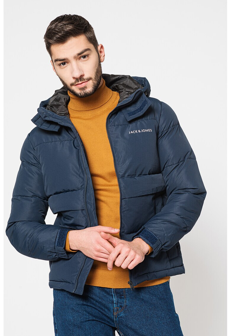 Jack & Jones Капитонирано зимно яке Zack с качулка - Pepit.bg